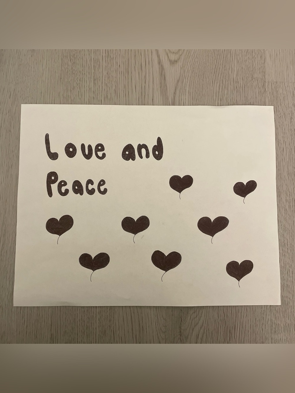 Love and Peace drawing
